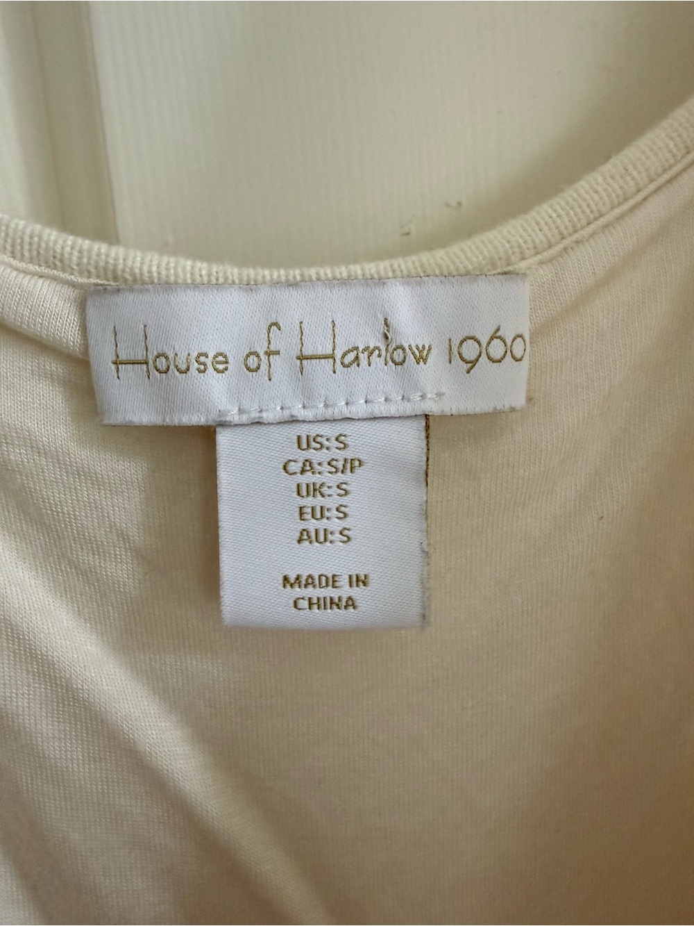 House of Harlow 1960 Cream Knit Ruffle Dress - Picture 5 of 5